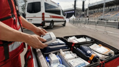 Дежурство скорой на мероприятиях в Славянске-на-Кубани